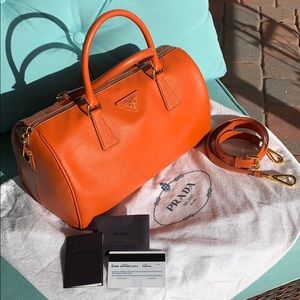 Prada saffiano lux handbag